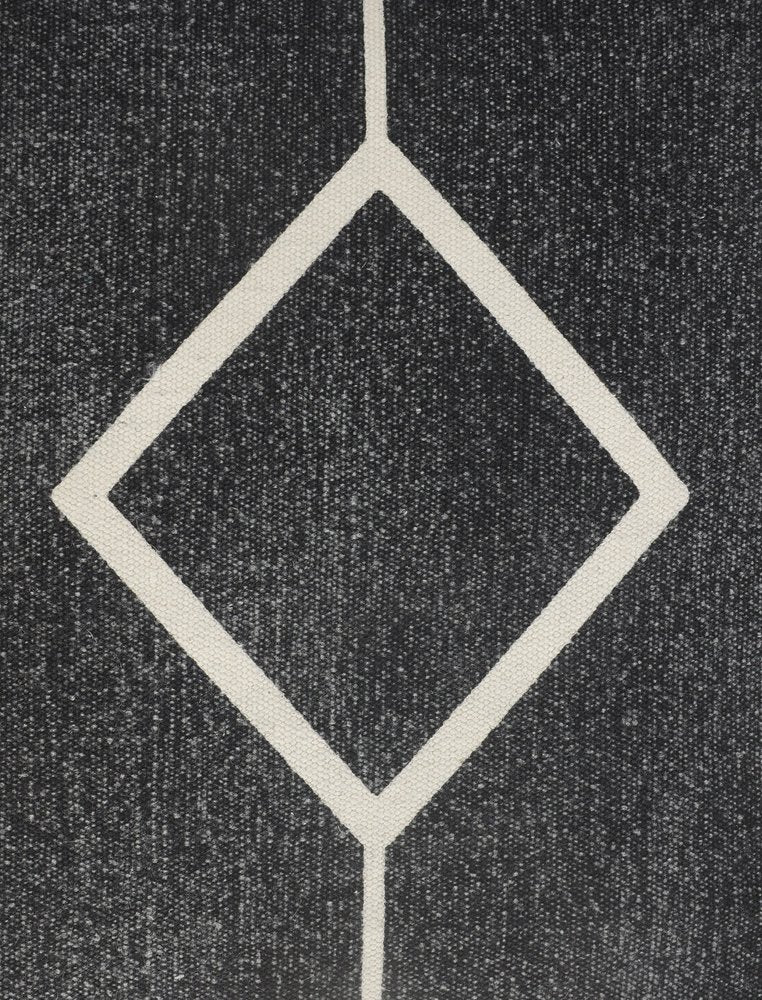 20" Tan And Black Cotton Throw Pillow Cover