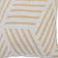 20" White And Tan Geometric Cotton Throw Pillow Cover