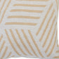 20" White And Tan Geometric Cotton Throw Pillow Cover
