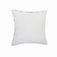20" White And Tan Geometric Cotton Throw Pillow Cover