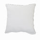 20" White And Gray Geometric Cotton Throw Pillow Cover