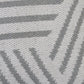 20" White And Gray Geometric Cotton Throw Pillow Cover