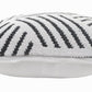 20" White And Black Geometric Cotton Throw Pillow Cover
