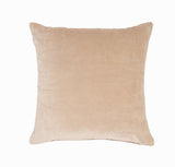 20" Beige Cotton Throw Pillow Cover