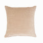 20" Beige Cotton Throw Pillow Cover