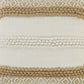 20" Tan And Ivory Throw Pillow Cover