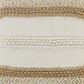 20" Tan And Ivory Throw Pillow Cover