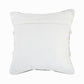 20" Gray And White Striped Throw Pillow Cover with Tufts And Texture