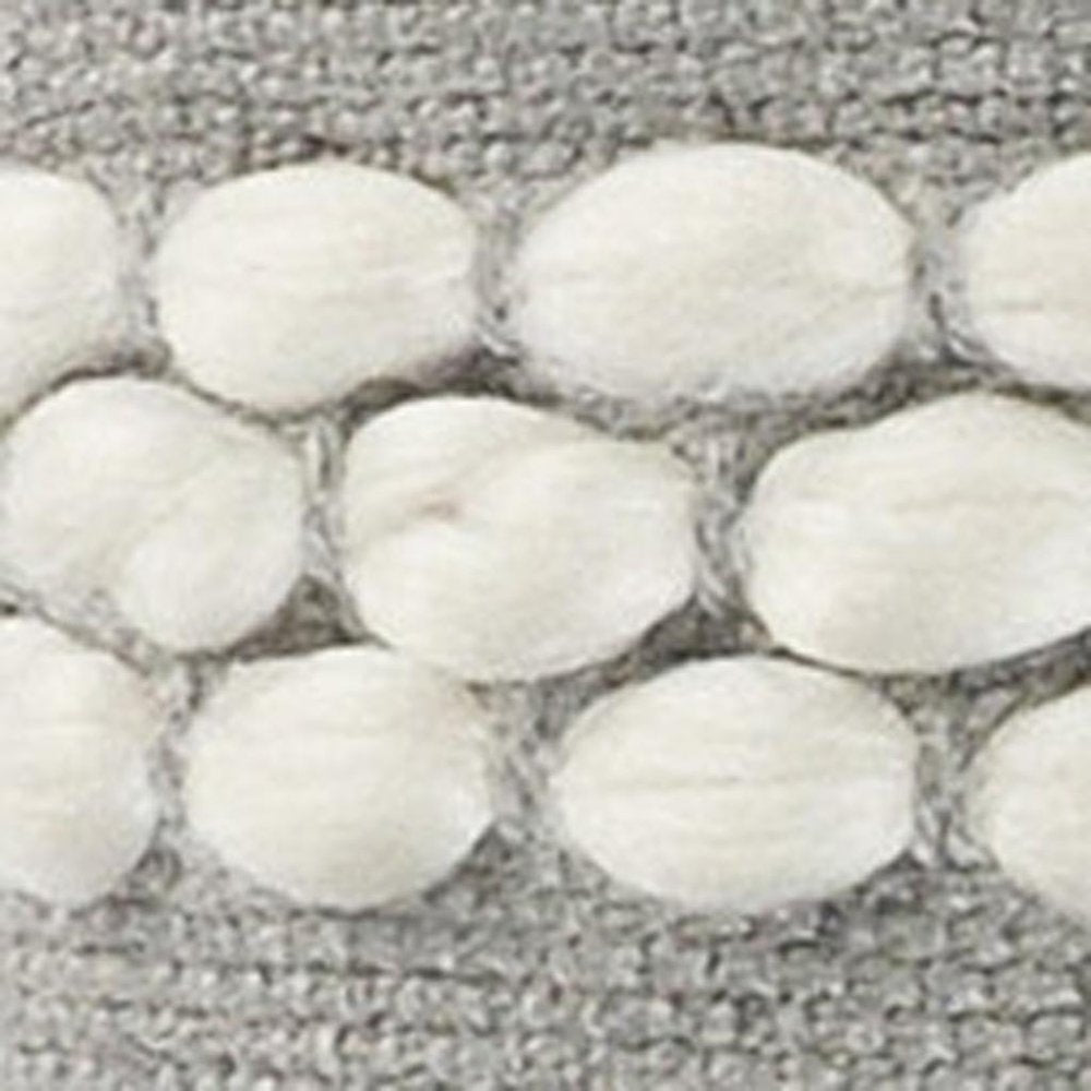 20" Gray And White Striped Throw Pillow Cover