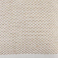20" Beige And White Geometric Cotton Blend Throw Pillow Cover