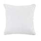 20" Beige And White Geometric Cotton Blend Throw Pillow Cover