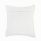 20" White And Yellow Striped Cotton Throw Pillow Cover