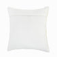 20" White And Yellow Striped Cotton Throw Pillow Cover