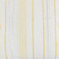 20" White And Yellow Striped Cotton Throw Pillow Cover