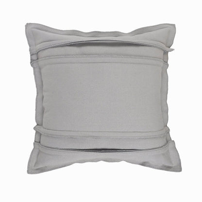 20" Gray Cotton Throw Pillow Cover