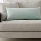 14" X 36" Green And Gray Lumbar Throw Pillow Cover