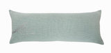 14" X 36" Green And Gray Lumbar Throw Pillow Cover