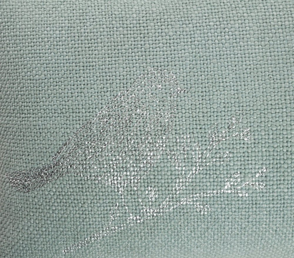 14" X 36" Green And Gray Lumbar Throw Pillow Cover