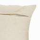 20" Beige And Gray Geometric Cotton Throw Pillow Cover