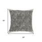 20" Beige And Gray Geometric Cotton Throw Pillow Cover
