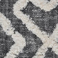 20" Black And Cream Geometric Cotton Throw Pillow Cover