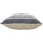 20" Blue And White Beach Geometric Cotton Throw Pillow Cover