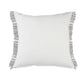 24" Gray And Ivory Striped Throw Pillow Cover