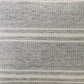 24" Gray And Ivory Striped Throw Pillow Cover