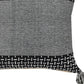 20" Black And White Geometric Cotton Throw Pillow Cover with Tassels