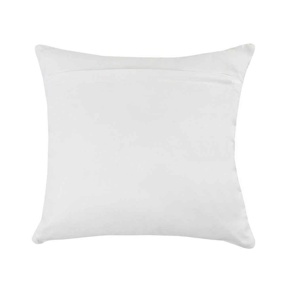 20" Ivory And Gray Throw Pillow Cover