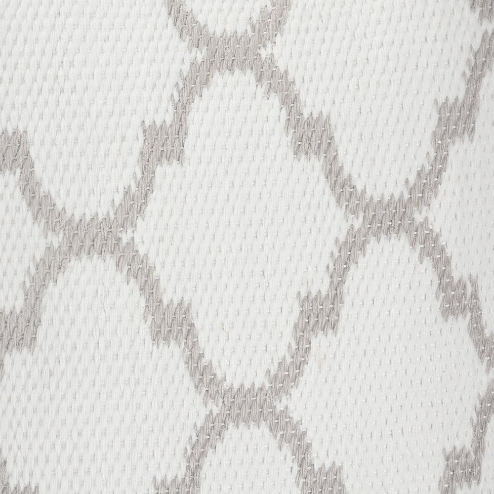 20" Ivory And Gray Throw Pillow Cover