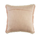 20" Pink And Cream Cotton Throw Pillow Cover