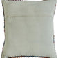 20" Pink Red And Blue Geometric Cotton Blend Throw Pillow Cover