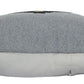 20" Gray And Yellow Geometric Cotton Blend Throw Pillow Cover with Embroidery And Texture