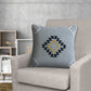 20" Gray And Yellow Geometric Cotton Blend Throw Pillow Cover