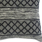 20" Black And White Diamond Cotton Blend Throw Pillow Cover with Embroidery And Texture