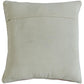 20" Cream Blue And Red Striped Cotton Blend Throw Pillow Cover