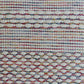 20" Cream Blue And Red Striped Cotton Blend Throw Pillow Cover