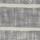 20" Gray And Pink Striped Cotton Throw Pillow Cover with Fringe