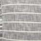 20" Gray And Pink Striped Cotton Throw Pillow Cover