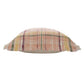 20" Pink Yellow And Sage Plaid Cotton Throw Pillow Cover with Fringe