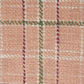 20" Pink Yellow And Sage Plaid Cotton Throw Pillow Cover with Fringe