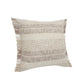 20" Beige And Ivory Striped Cotton Throw Pillow Cover