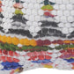 20" White Purple And Red Geometric Cotton Blend Throw Pillow Cover