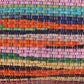 20" Tan Pink Blue And Orange Beach Striped Cotton Blend Throw Pillow Cover with Texture