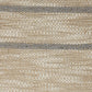 20" Tan And Gray Striped Cotton Blend Throw Pillow Cover with Fringe