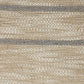 20" Tan And Gray Striped Cotton Blend Throw Pillow Cover with Fringe