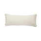 14" X 36" Beige And Black Lumbar Beach Striped Cotton Blend Throw Pillow Cover