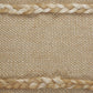 14" X 36" Beige And Black Lumbar Beach Striped Cotton Blend Throw Pillow Cover
