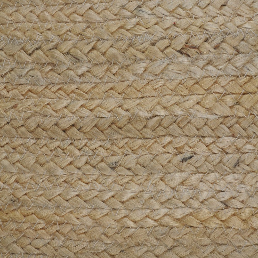 20" Beige Jute Throw Pillow Cover